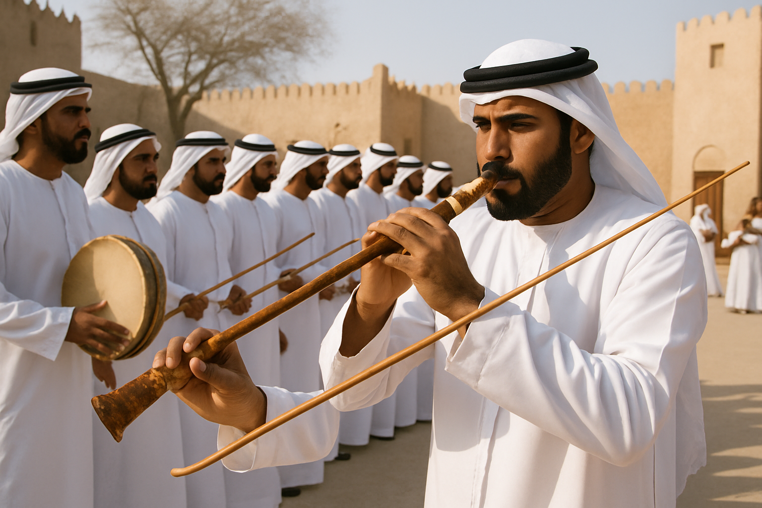 Traditional Emirati cultural performance